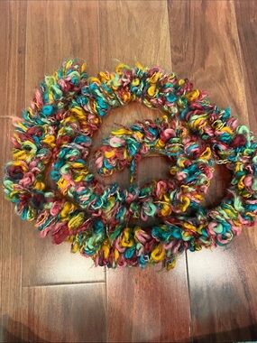 Multicolor Fluffy Scarf - Cozy Soft Knit